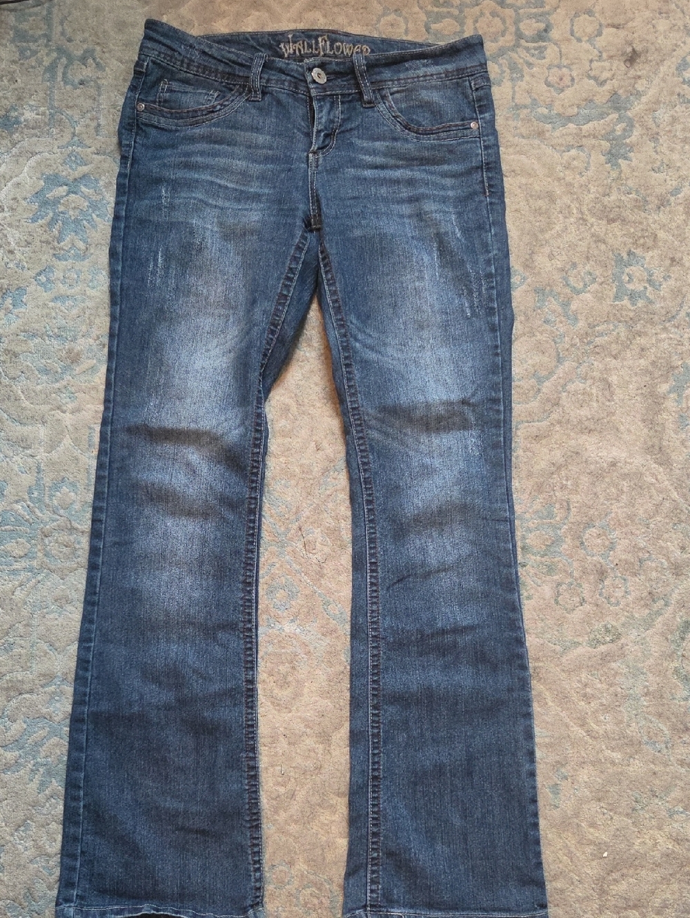 Wallflower Women's Dark Blue Bootcut Jeans